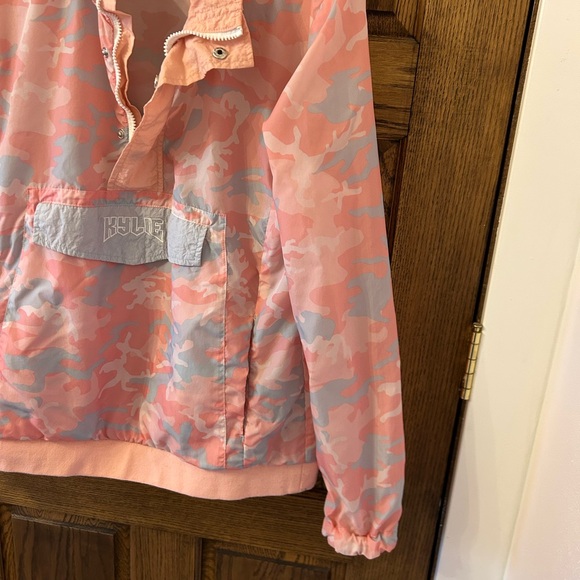 Kylie Jenner The Kylie Shop Candy Pink Camo Anorak Windbreaker Jacket Medium - Picture 5 of 10